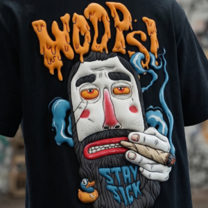 VELZARO “Stay High” Street Art Graphic T-Shirt