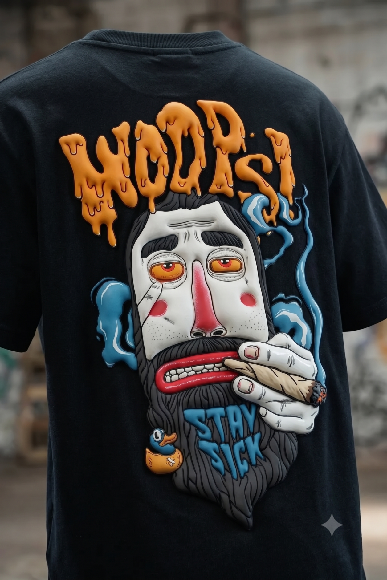 VELZARO “Stay High” Street Art Graphic T-Shirt